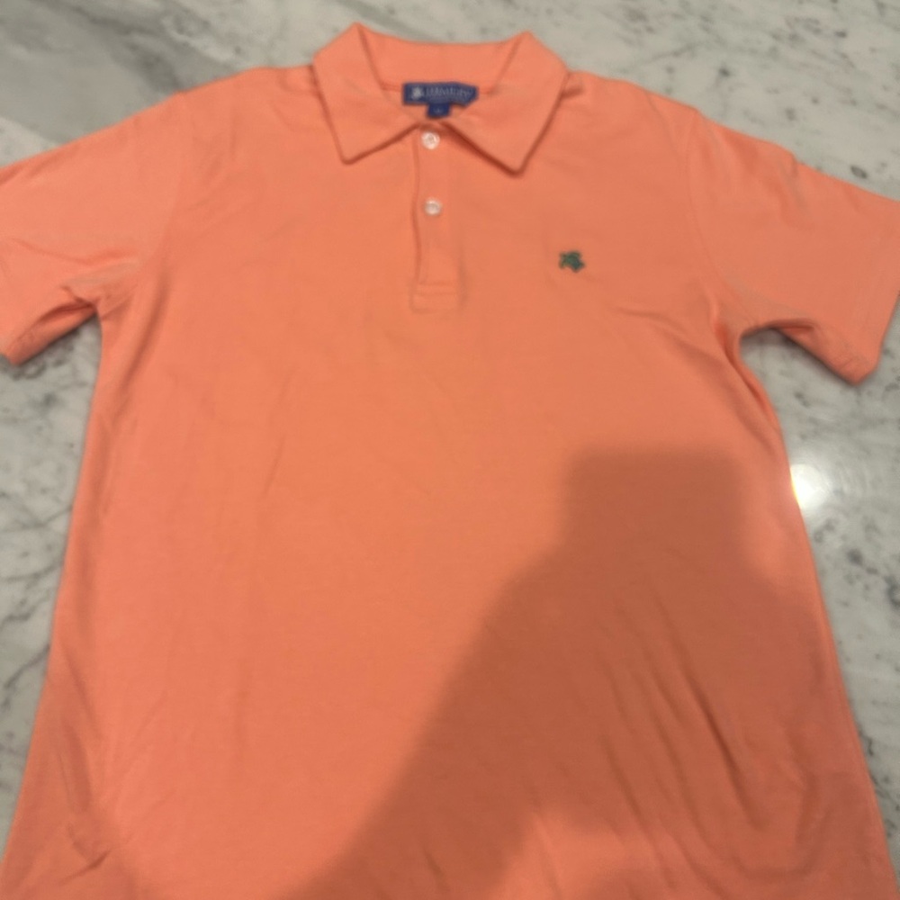 J. Bailey Boys 12 Coral Polo Shirt